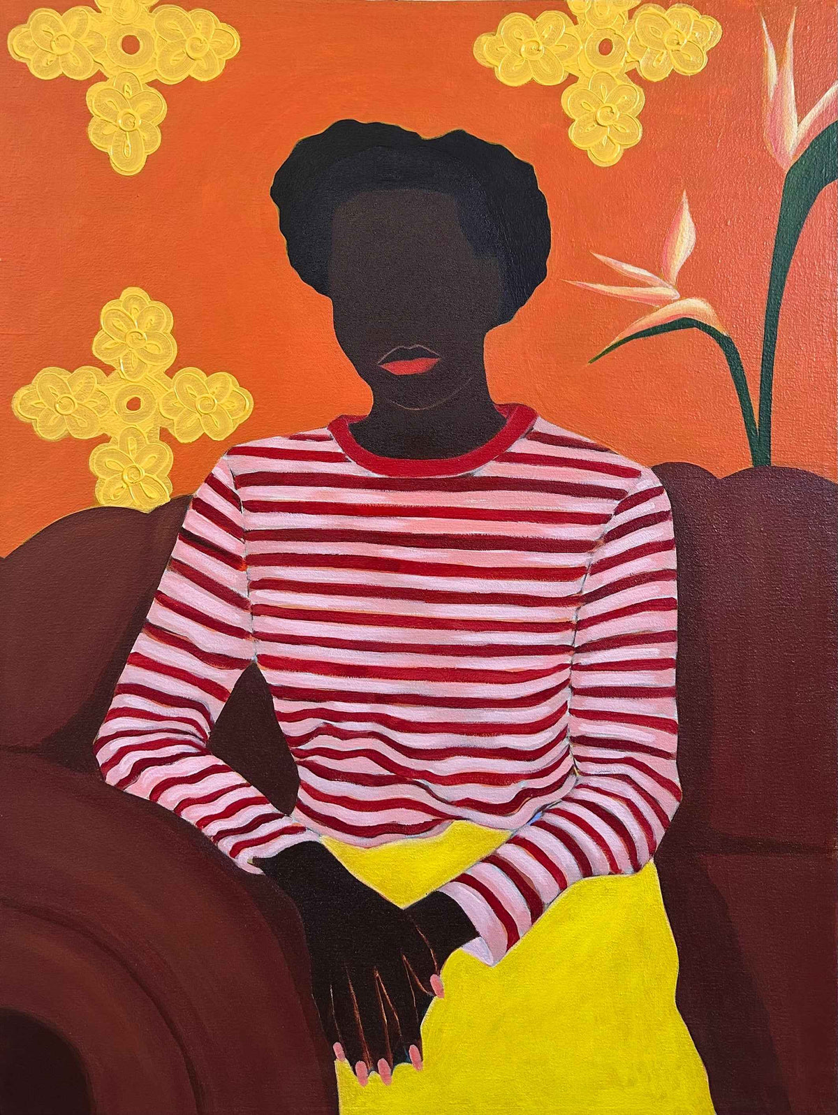 Woman in stripes